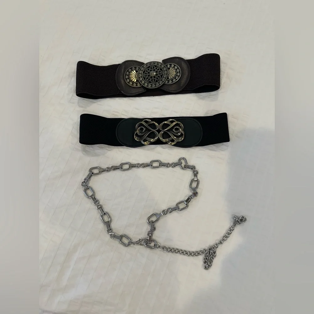 Bundle of 3 belts size Small